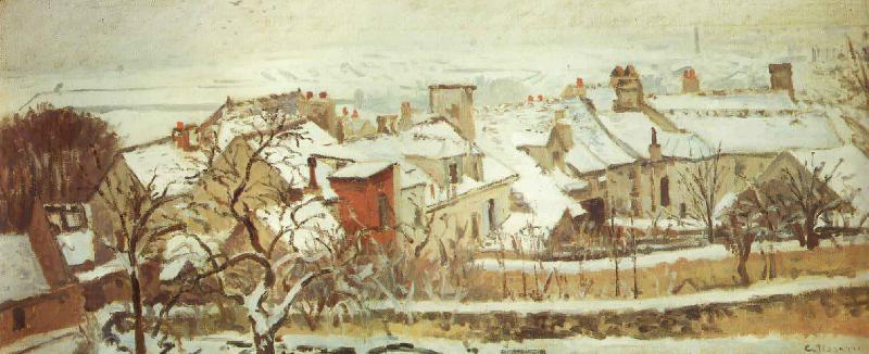 Camille Pissarro Winter oil painting picture